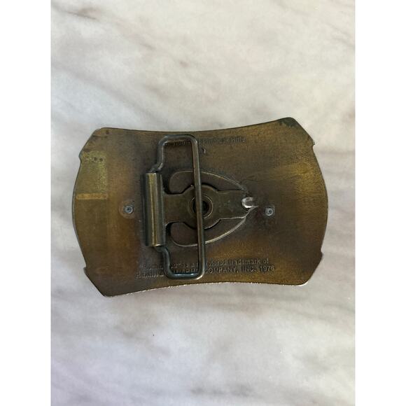 Vintage Remington 1976 Flintlock Rifle 2x3" Metal Belt Buckle - Picture 2 of 6